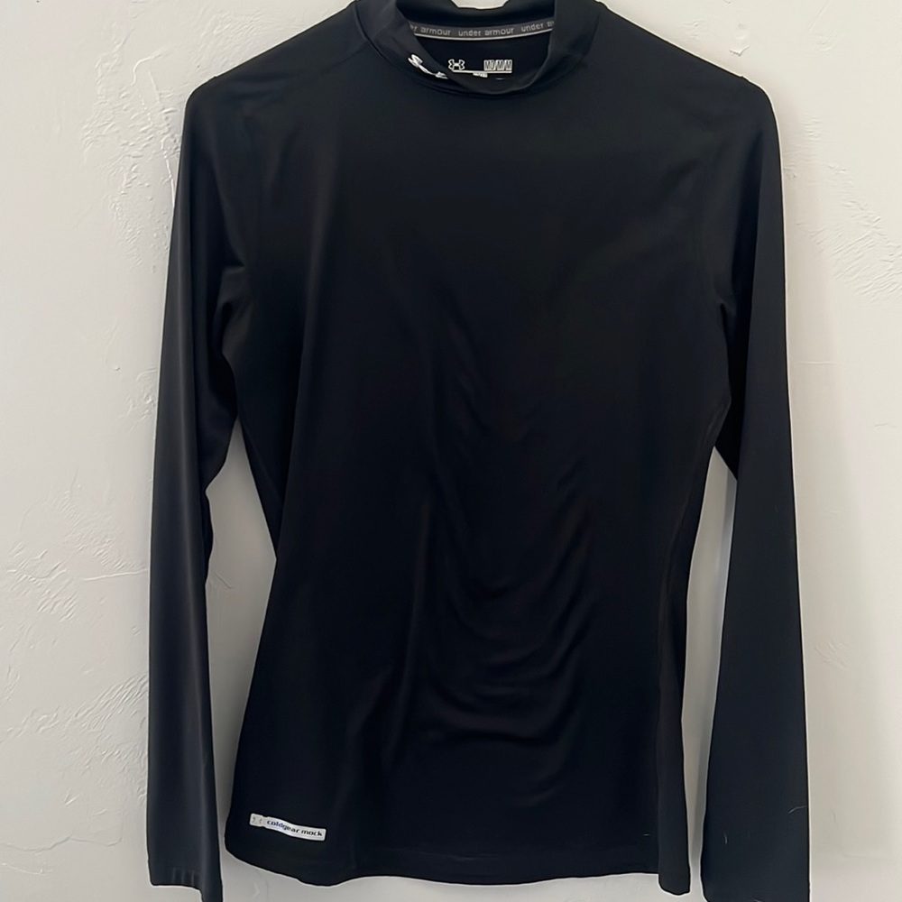 Under Armour mock neck cold gear black size medium